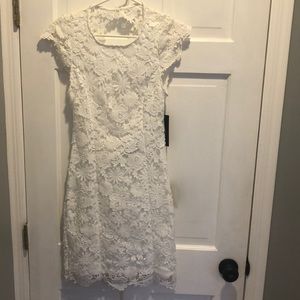 White lace dress